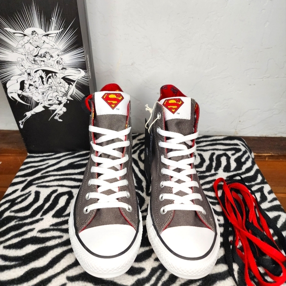 NEW Converse All Star Superman Men 8/Women 10 - Picture 4 of 11